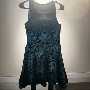 Medium turquoise/ blue velvety dress